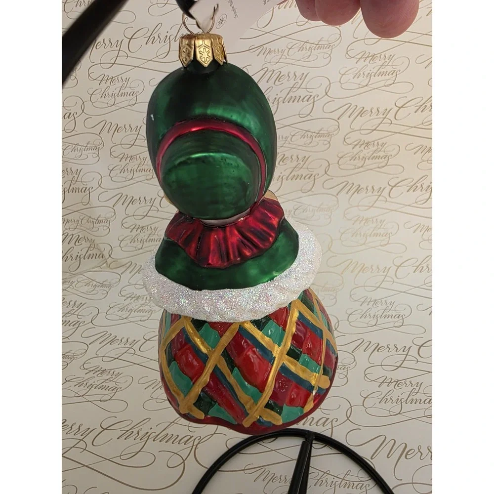 Christopher Radko Disney Caroler Daisy Duck Christmas Glass Ornament 6.5